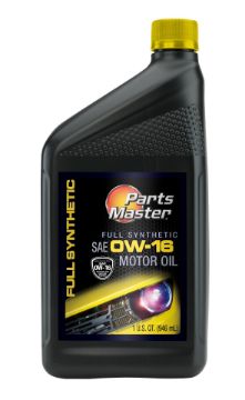 Mostrar detalles de Aceite de Motor Completamente Sintético Parts Master 0W16 de 946 ML Imagen de Aceite de Motor Completamente Sintético Parts Master 0W16 de 946 ML