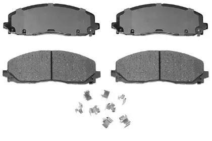 Imagen de Balatas de Disco Ceramica SCD1589 Para Chrysler Pacifica 2017-2024, Chrysler Pacifica Hybrid 2017-2024, Chrysler Town & Country Van 2012-2016, y Otros