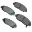 Mostrar detalles de Balatas de Disco Semi-Metalicas SMD465A Para Honda Civic 2010-2011 Imagen de Balatas de Disco Semi-Metalicas SMD465A Para Honda Civic 2010-2011